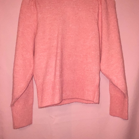 H&M Pink Long Sleeve Cozy Soft Sweater Top Extra Small XS Cute Barbie NEW - Picture 5 of 8